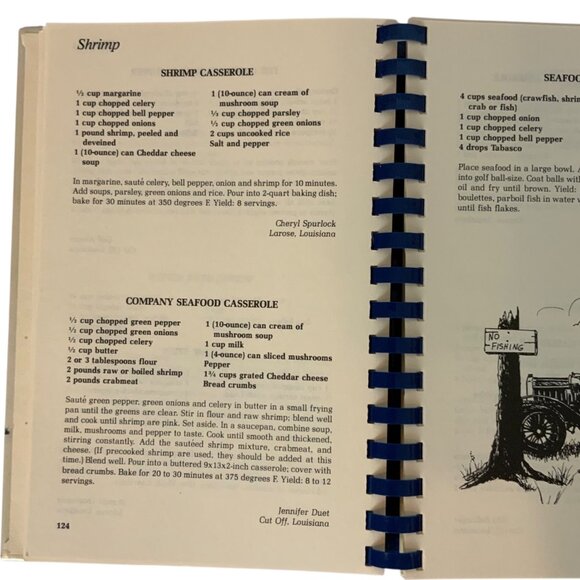 Down The Bayou Cookbook A Collection of Favorite Cajun Recipes Spiral Bound 1998 - Picture 8 of 13